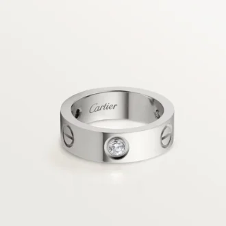 Liefdesring, 3 diamanten – Witgoud, Diamanten – Cartier