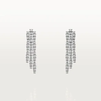 Lignes Essentielles oorbellen, briljantgeslepen diamanten