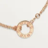 Love-armband, aan ketting, 2 diamanten