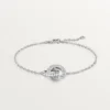 Love-armband, aan ketting, bezet