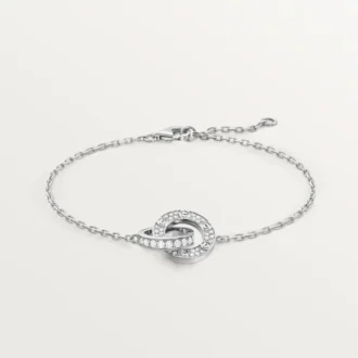 Love-armband, aan ketting, bezet