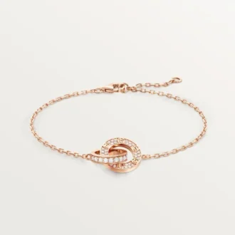 Love-armband, aan ketting, bezet