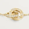 Love-armband, aan ketting, bezet
