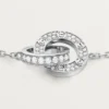 Love-armband, aan ketting, bezet