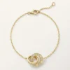 Love-armband, aan ketting, bezet