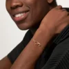Love-armband, aan ketting, half bezet
