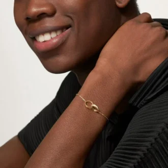 Love-armband, aan ketting, half bezet