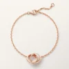 Love-armband, aan ketting, half bezet