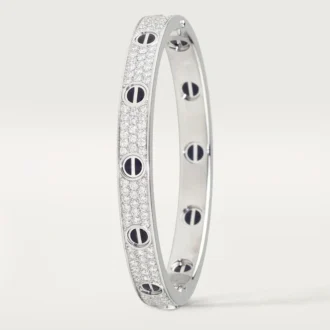 Love-armband, klassiek model, bezet, keramiek
