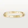 Love-armband, klassiek model, geborsteld, 4 diamanten