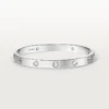 Love-armband, klassiek model, geborsteld, 4 diamanten