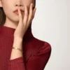 Love-armband, klassiek model, geborsteld, 4 diamanten