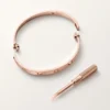 Love-armband, klassiek model, geborsteld, 4 diamanten
