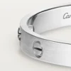 Love-armband, klassiek model, geborsteld, 4 diamanten