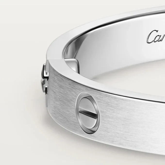 Love-armband, klassiek model, geborsteld, 4 diamanten
