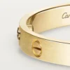 Love-armband, klassiek model, geborsteld, 4 diamanten