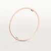 Love-armband, klassiek model, geborsteld, 4 diamanten