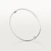 Love-armband, klassiek model, geborsteld, 4 diamanten