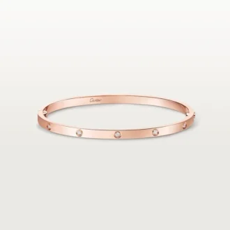 Love-armband, klein model, 10 diamanten