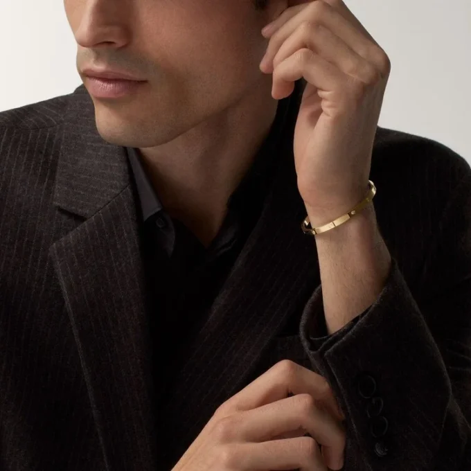 Love-armband, klein model, 10 diamanten