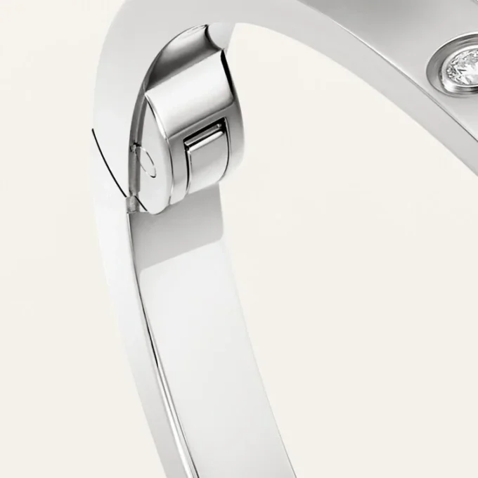 Love-armband, klein model, 10 diamanten