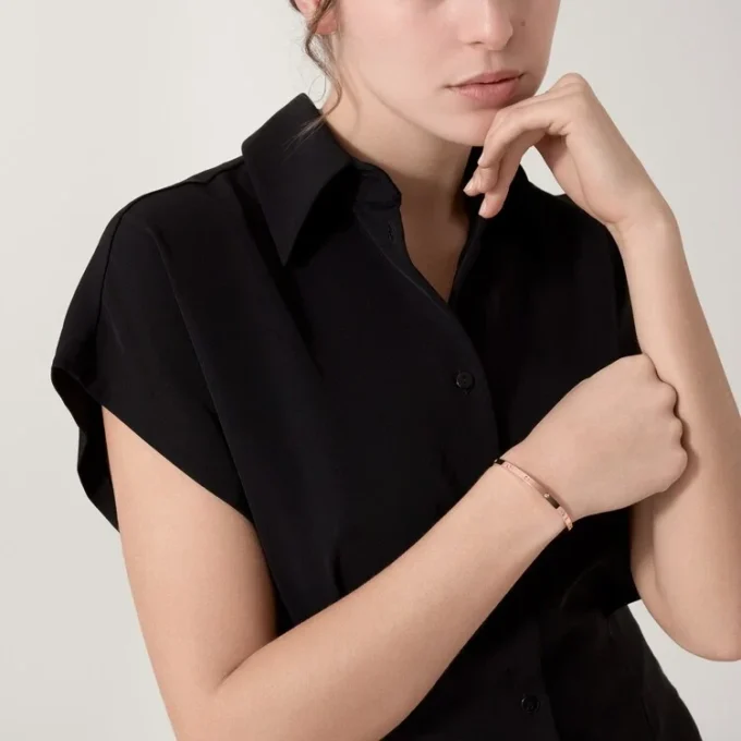 Love-armband, klein model, 10 diamanten