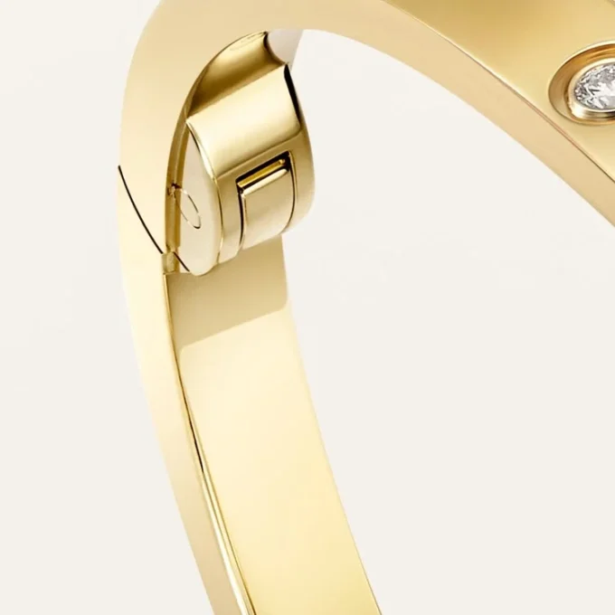 Love-armband, klein model, 10 diamanten