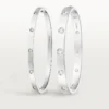 Love-armband, klein model, 10 diamanten
