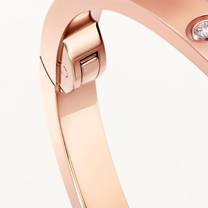 Love-armband, klein model, 10 diamanten