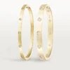 Love-armband, klein model, 10 diamanten