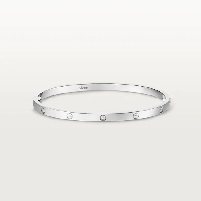 Love-armband, klein model, 6 diamanten