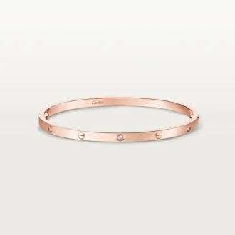 Love-armband, klein model, 6 diamanten