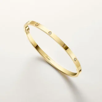 Love-armband, klein model, 6 diamanten