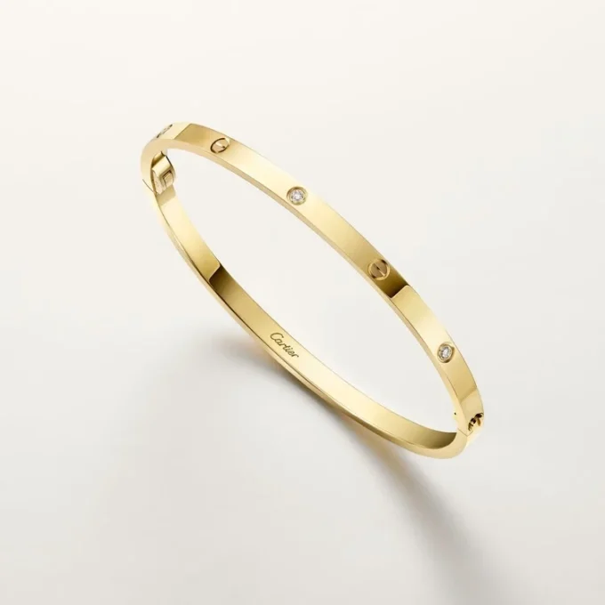 Love-armband, klein model, 6 diamanten