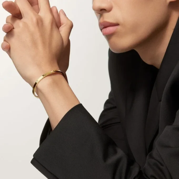 Love-armband, klein model, 6 diamanten