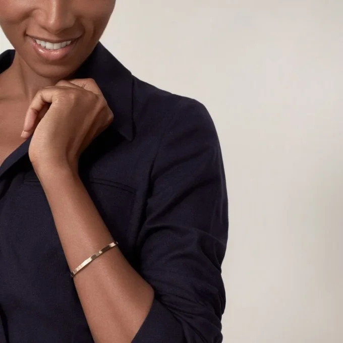 Love-armband, klein model, 6 diamanten