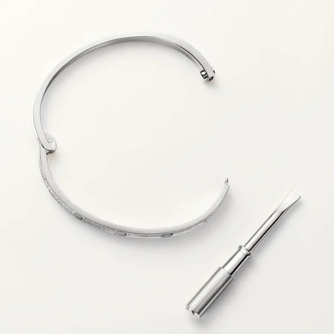 Love-armband, klein model, bezet