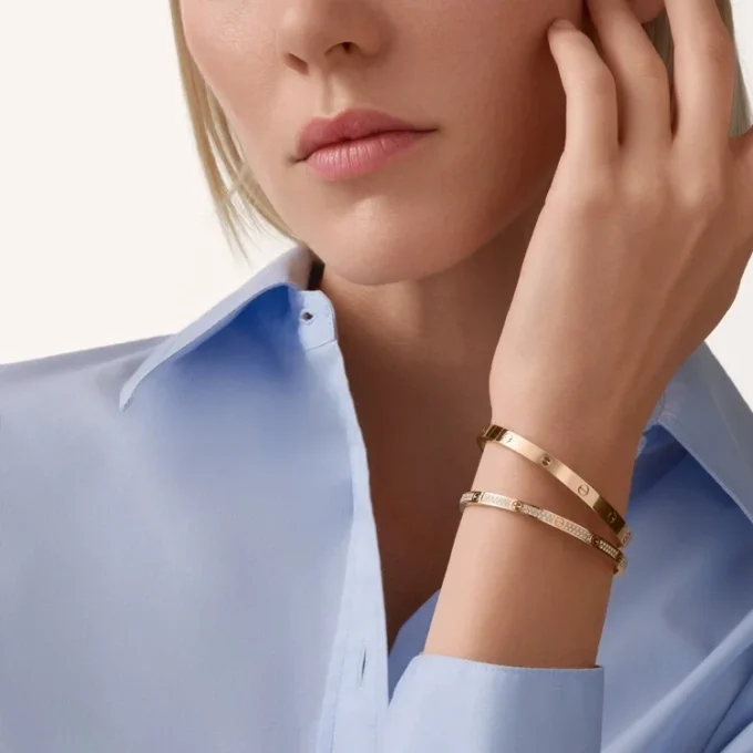 Love-armband, klein model, bezet