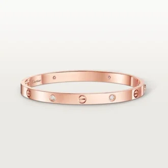 Love-armband, middelgroot model, 4 diamanten