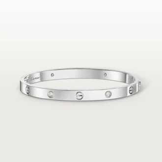 Love-armband, middelgroot model, 4 diamanten