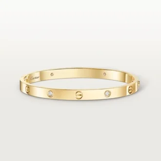 Love-armband, middelgroot model, 4 diamanten