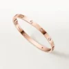 Love-armband, middelgroot model, 4 diamanten