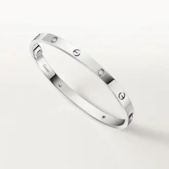 Love-armband, middelgroot model, 4 diamanten