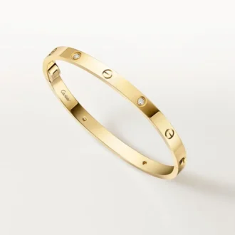 Love-armband, middelgroot model, 4 diamanten