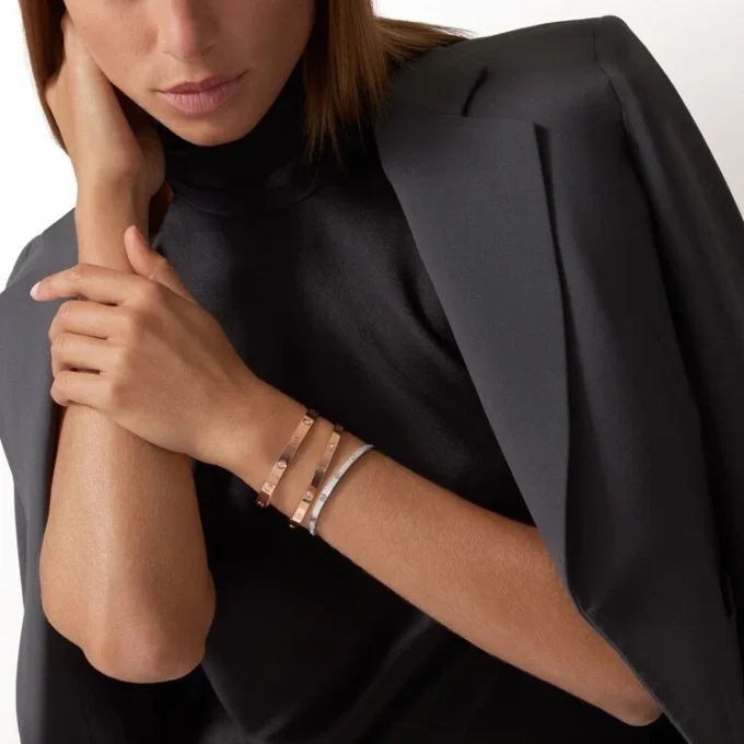 Love-armband, klein model, bezet