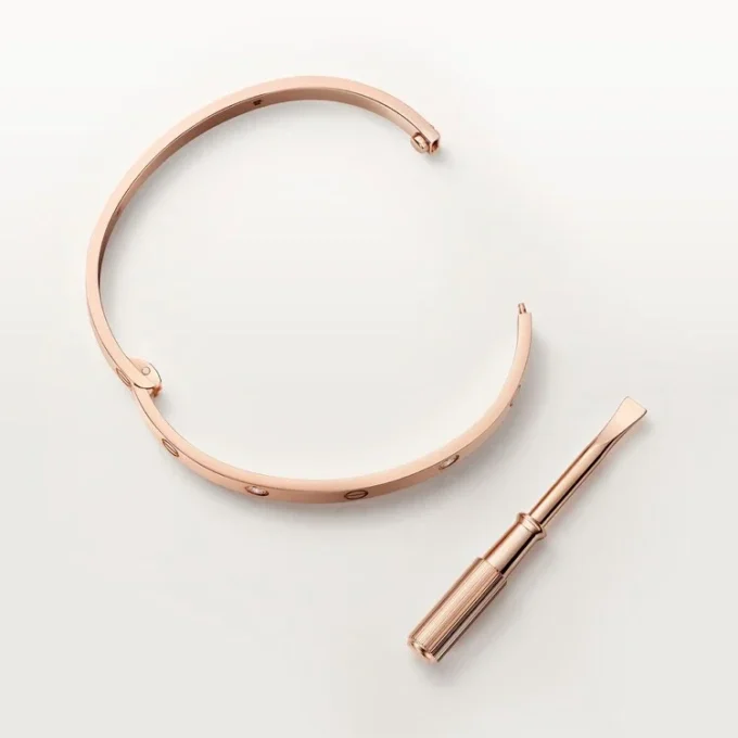 Love-armband, middelgroot model, 4 diamanten