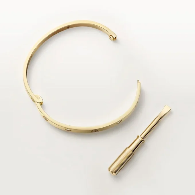 Love-armband, middelgroot model, 4 diamanten