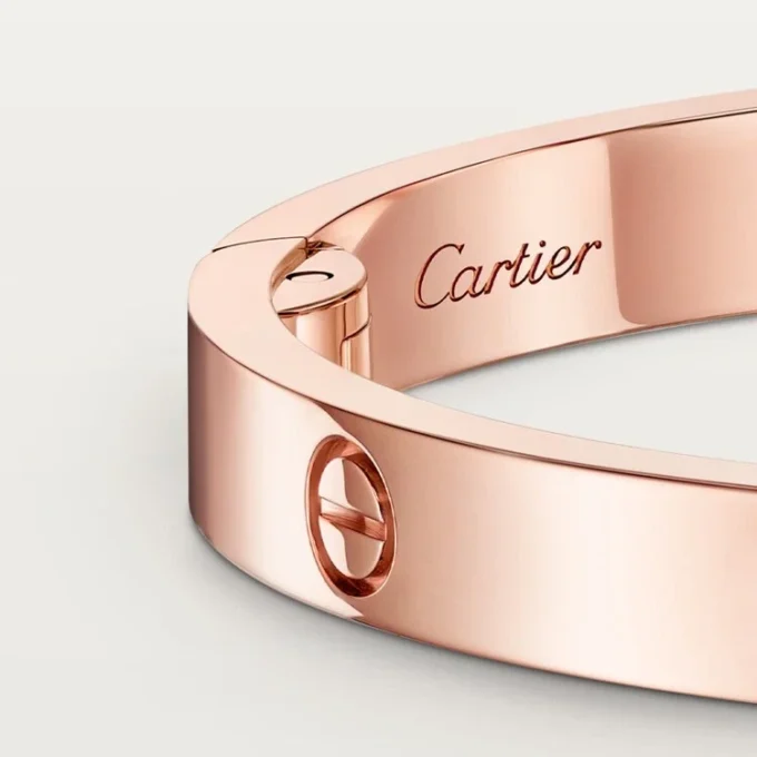 Love-armband, middelgroot model, 4 diamanten