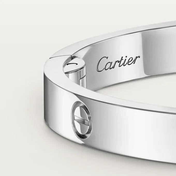 Love-armband, middelgroot model, 4 diamanten