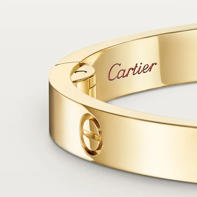 Love-armband, middelgroot model, 4 diamanten